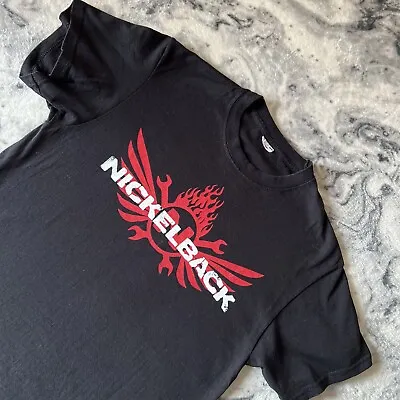 Buy Nickelback 2012 Band Tour TShirt Top T Shirt Here And Now Black Red M Medium • 24.99£
