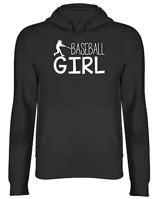 Buy Baseball Girl Mens Womens Hooded Top Hoodie • 17.99£
