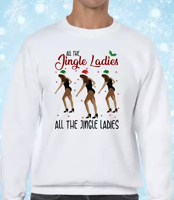 Buy All The Jingle Ladies Funny Christmas Jumper Cool Joke Design Festive Xmas Top • 16.99£