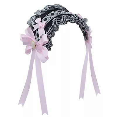 Buy Cosplay Ribbon Headband Hairbands Gothic Headdress Punk Headwear Maid Style • 11.59£