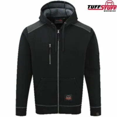 Buy Mens Hooded Top Jacket Sherpa Lined Heavyweight Zip Tuffstuff Warm Holton S-XXL • 39.95£