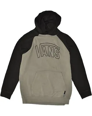 Buy VANS Womens Graphic Hoodie Jumper UK 18 XL Grey Colourblock Cotton AB89 • 14.61£