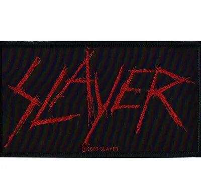 Buy Slayer Scratched Logo Patch Thrash Metal Official Band Merch • 5.61£