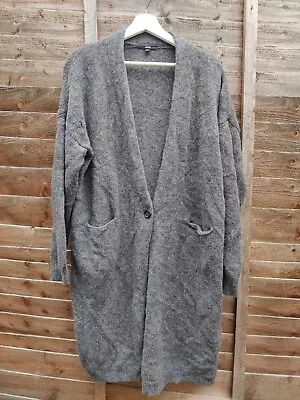 Buy Uniqlo Womens Warm Cozy Y2K Grey Long/Maxi Wool Cardigan • 15.50£