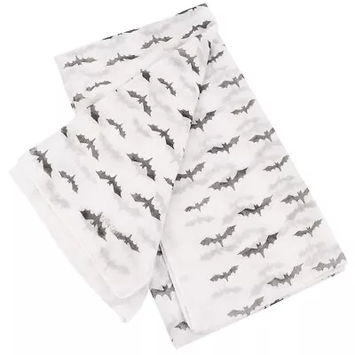 Buy White Bat-print Scarf Fashion Scarves Shawls Halloween • 10.48£