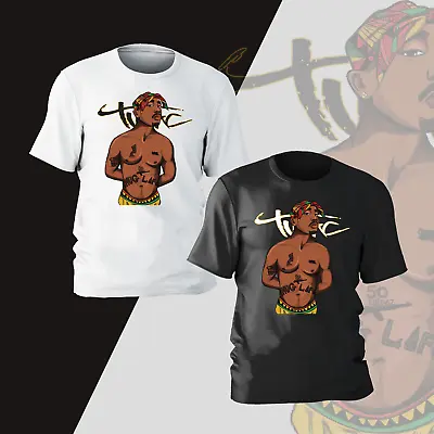 Buy 2PAC Tupac Shakur Thuglife Mens T-Shirt Big Hip-Hop 2pac Retro Gift Present • 13.99£