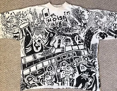 Buy Vintage 1993 Levellers All Over Print T-shirt • 199£