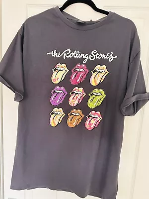 Buy The Rolling Stones Lips T Shirt W Sequins S/M BNWT • 10£