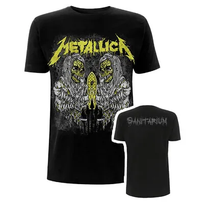 Buy Metallica T-Shirt Sanitarium Rock Band New Black Official • 15.95£