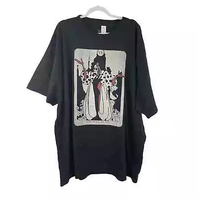 Buy Disney 4X Cruella De Ville 101 Dalmatians T Shirt Tee Casual Gray Short Sleeve • 31.84£