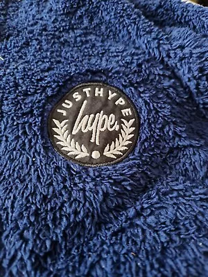 Buy Hype Logo Kids Teddy Bear Jumper Hoody Hooded Top Long Sleeve Age 13 Years Blue • 2.99£