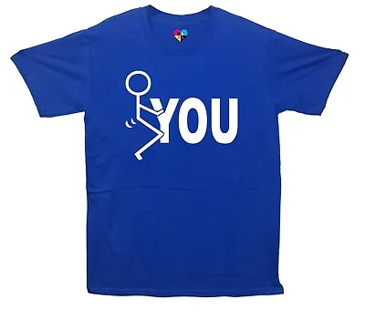 Buy F**k You Stick Man Adult Humour Printed T-Shirt • 13.50£