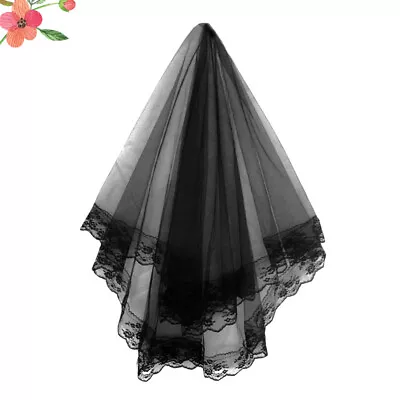 Buy  Wedding Jackets For Bride Veil Bridal Shower Lace Photo Props Ladies Black • 8.98£