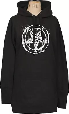 Buy Womens Baphomet Hoodie Dress Pentagram Satanic Gothic Occult Goat Goth • 34.50£