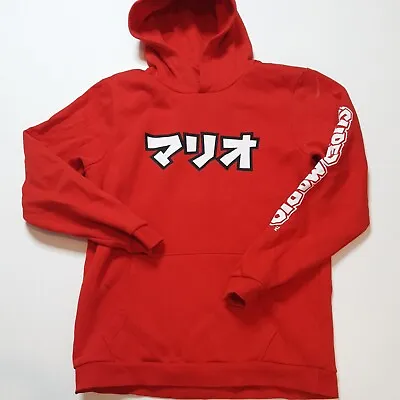 Buy Super Mario Hoodie Kids Age 13 14 Red Hooded Sweatshirt Pullover Sweater Unisex • 9.50£