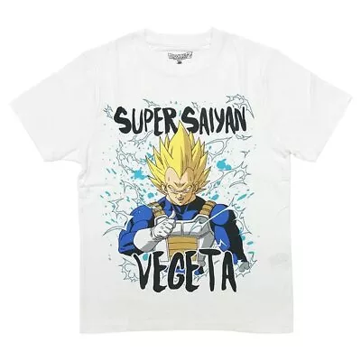Buy FINE PLUS 22833886 Dragon Ball Super Saiyan Vegeta T-shirt WHITE Size S [Charact • 50.99£