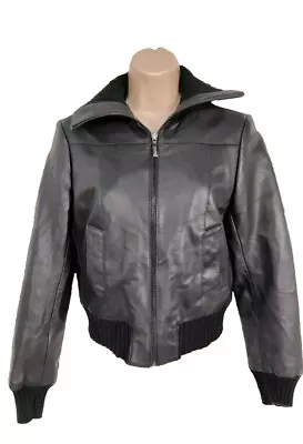 Buy Vintage Womens Faux Leather Bomber Zip Up Jacket Biker Ladies Flight Coat Tops • 54.99£