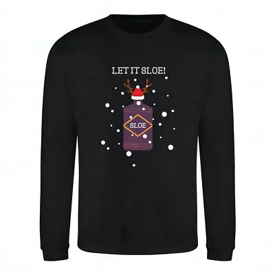 Buy Merch Kingdom Merch Kingdom Let It Sloe Christmas Novelty Sweatshirt • 20.99£
