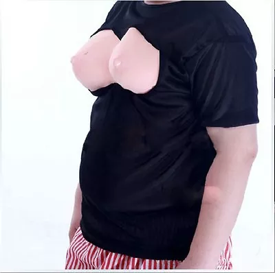 Buy Men's Novelty Willy 3D Boobs T Shirt Hen Night Stag Do Halloween Party Costume  • 5.99£