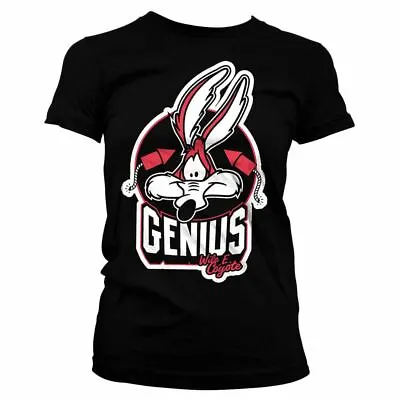 Buy Women's Looney Tunes Wile E. Coyote Genius Fitted T-Shirt • 12.95£