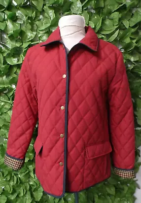 Buy House Of Bruar Ladies Red Tipped Jacket With Navy Piping Detail Size 14 BNWT NEW • 35.99£