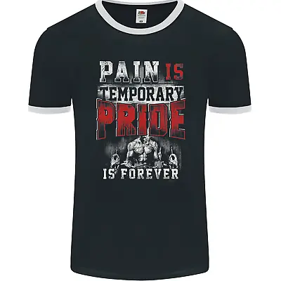 Buy Pain Gym Training Top Bodybuilding Fitness Mens Ringer T-Shirt FotL • 8.99£