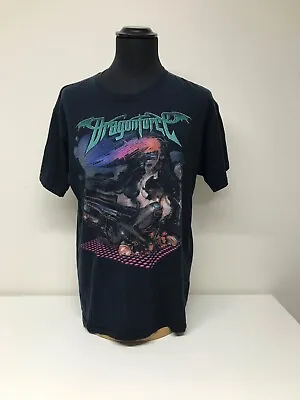 Buy Retro Dragonforce T-Shirt Rock Metal Large Cotton Gildan - C2 • 15£