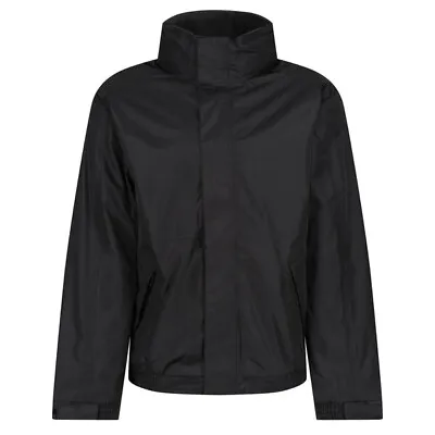 Buy Mens Regatta Dover Jacket Fleece Lined Waterproof Hooded Full Zip Bomber Coat • 24.99£