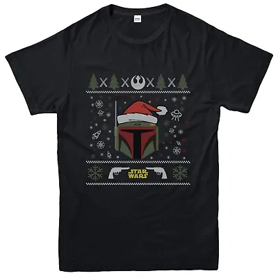 Buy Boba Fett Christmas Xmas Secret Santa Funny Fume Movie Star Wars T Shirt • 8.99£