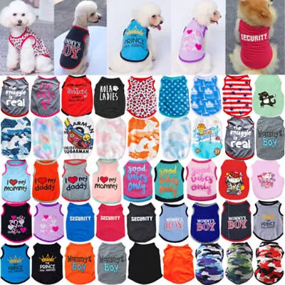 Buy Pet Dog Clothes Puppy T Shirt Clothing For Small Dogs Puppy Chihuahua Plaid Vest • 3.71£