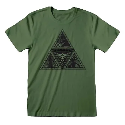 Buy Nintendo Legend Of Zelda - Triforce Deco T-Shirt (Green ) • 15.49£