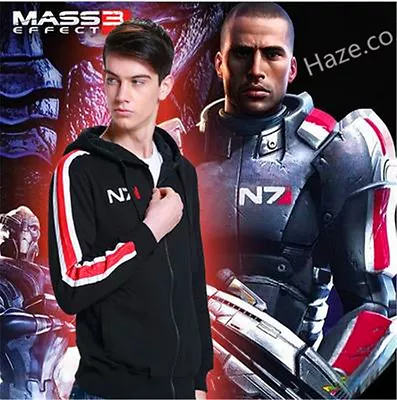 Buy Mass Effect 3 N7 100% Cotton Cosplay Costume Hoodie Coat Halloween  • 38.39£