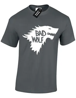 Buy Bad Dire Wolf Mens T Shirt Ghost Dragon Crows North King Castle Black New • 7.99£