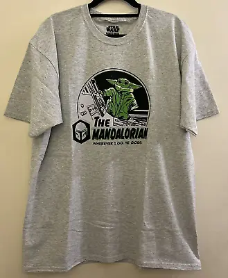 Buy Star Wars Mandalorian Grey T-shirt (XL) *Brand New, Unworn* • 14£