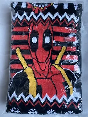 Buy Loot Crate Marvel Deadpool Ugly Holiday Christmas Sweater Scarf Club Merc NEW • 15.44£