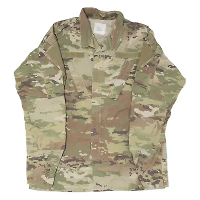 Buy GOLDEN MANUFACTURING CO Long Military Jacket Green Camouflage Mens S • 22.99£