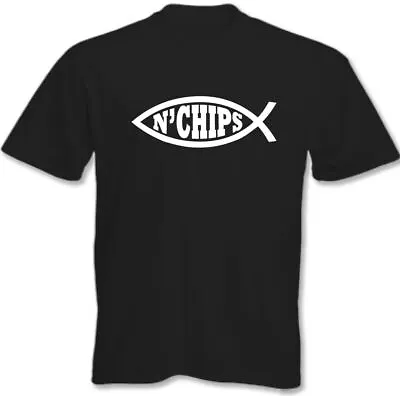 Buy Atheist T-Shirt Atheism Darwin Fish N Chips Mens Funny  • 8.98£