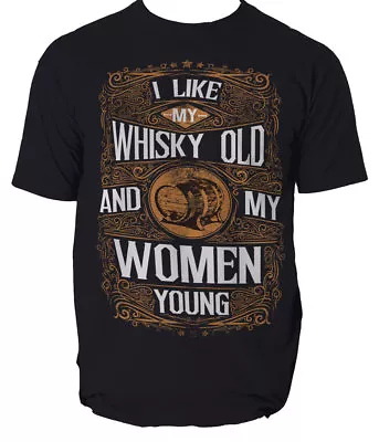 Buy I Like My Whisky Old T Shirt Drinking Texas Alcohol S-3XL • 14.96£