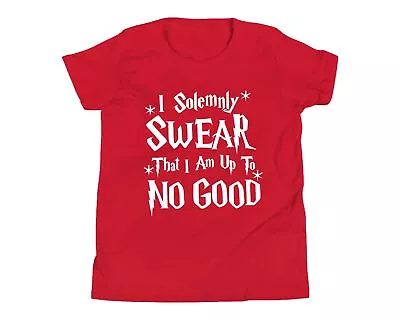 Buy Solemnly Swear That I Am Up To No Good T Shirt Harry Potter Boys Girl Kids Top • 9.99£
