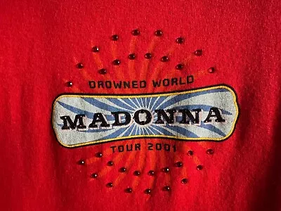 Buy Madonna Rare Vintage Drowned World Tour 2001 Corset T-shirt, Size L Women's  • 576.44£