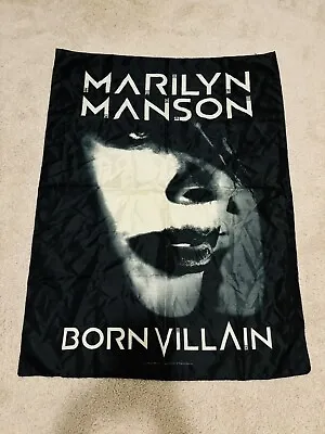 Buy Marilyn Manson “Born Villain” Merch Wall Tapestry 30x40 NEVER USED • 4.87£