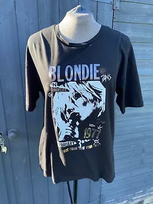 Buy Mint Velvet Ladies Blondie 1977 Tee T Shirt! Sz Medium Black Short Sleeve New!! • 22.50£