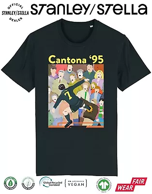 Buy CANTONA 95 Mens Football T-Shirt Kung Fu Kick Man Utd Legend France King Eric • 8.99£