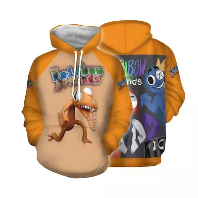 Buy Rainbow Friends Hoodies Kids Boy Girl 3D Print Long Sleeve Hoody Sweatshirt Tops • 9.29£