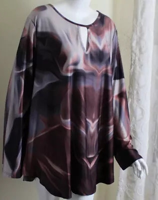 Buy Lily Firmiania Sz 2X Art-to-Wear Psychedelic Tunic Shirt Top Funky Lux • 65.54£