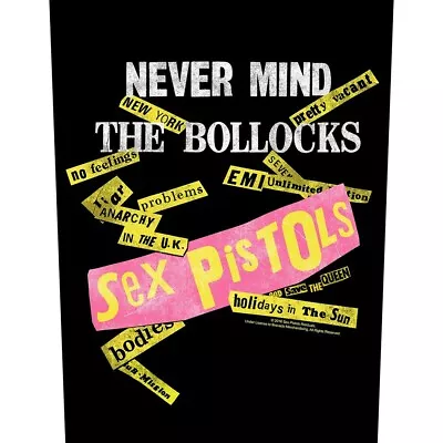 Buy THE SEX PISTOLS Back Patch : NEVER MIND THE TRACKS BLACK: Album Off Lic Merch • 8.95£