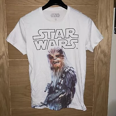 Buy Star Wars Chewbacca Mens T-shirt Official Medium Primark White • 8.75£