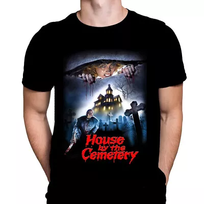 Buy HOUSE BY THE CEMETERY - Black T-Shirt Sizes M - XXXL - Movie Art /  Horror / • 21.95£