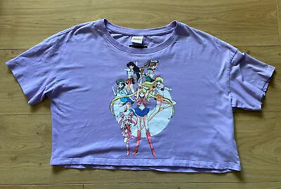 Buy Womens Sailor Moon Crop T-shirt Top Size Medium Graphic Print • 20£