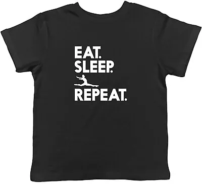 Buy Eat Sleep Gymnastics Repeat Childrens Kids T-Shirt Boys Girls • 5.99£